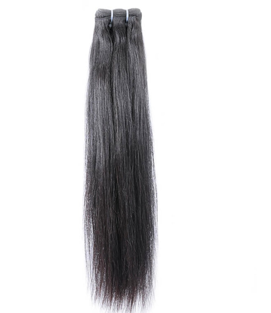 3 Raw Straight Indian Hair Bundles